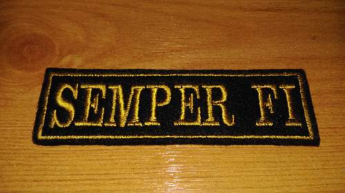 Semper Fi patch!!???