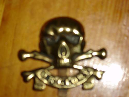 &quot;The Motto&quot;: 17th/21st Lancers cap badge