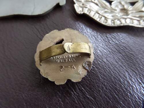 WW2 British Plastic Cap badges