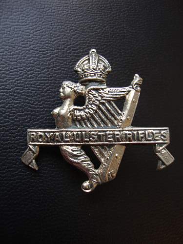 Royal Ulster Rifles 1st glider Battalion cap badge