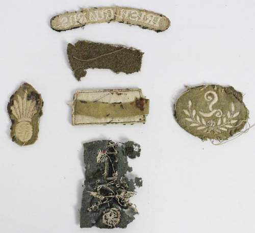 Knackered old cloth badges - Identification please!
