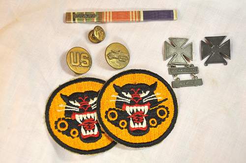 US Tank Destroyer insignia group