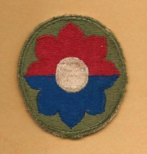 9th US Infantry Division: Patch authentic WW II?