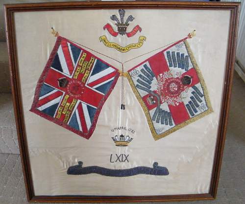 A regimental side drum for the Welch Regiment, 1953-69.