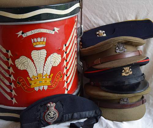 A regimental side drum for the Welch Regiment, 1953-69.