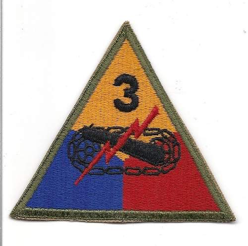 3rd armored division patch, authentic WW 2?