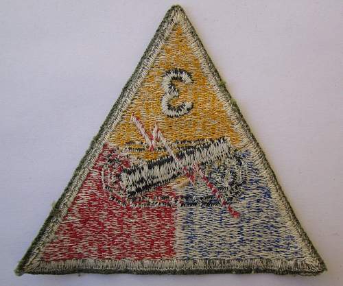 2nd Infantry Division, 3rd Armored Divison, 9th Armored Division patches: Authentic WW II ?