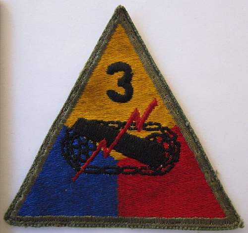 2nd Infantry Division, 3rd Armored Divison, 9th Armored Division patches: Authentic WW II ?