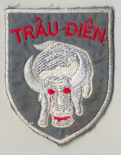 Vietnam era: 1st US Cavalry Division (Airmobile) patch and three South Vietnames patches