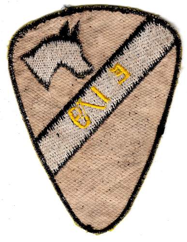 Vietnam era: 1st US Cavalry Division (Airmobile) patch and three South Vietnames patches