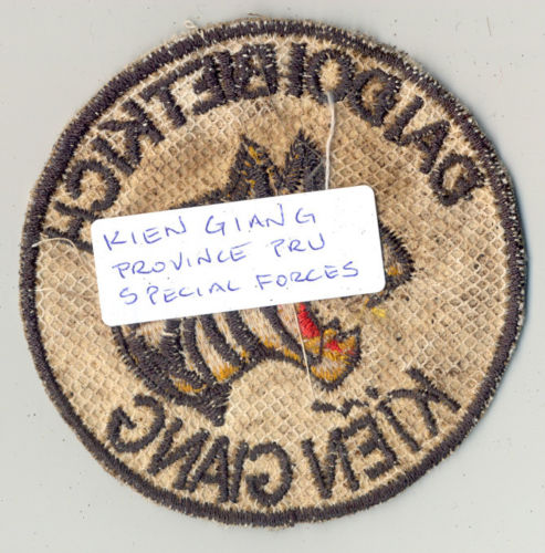 Vietnam era: 1st US Cavalry Division (Airmobile) patch and three South Vietnames patches