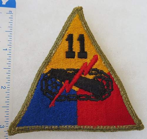 WW2 US Armoured Div patches - Original?