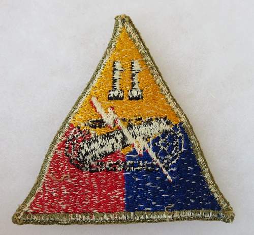 WW2 US Armoured Div patches - Original?