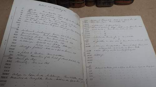 19th century Dutch artillery manuscript in 8 volumes