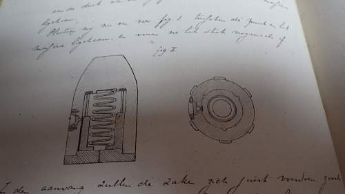 19th century Dutch artillery manuscript in 8 volumes