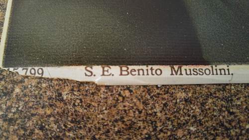 S.E. Benito Mussolini  Print