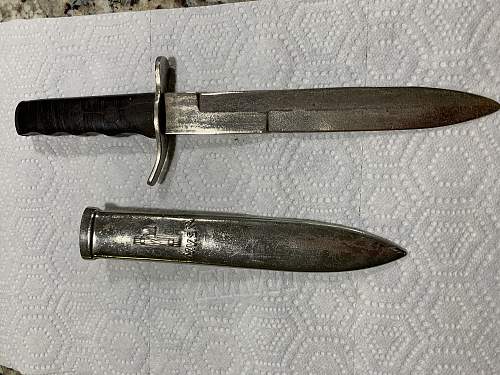 WW2 Era Italian MVSN  knife