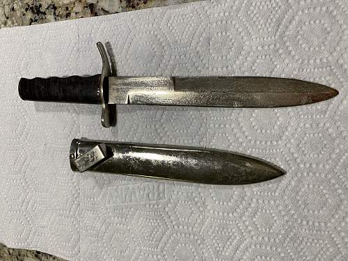 WW2 Era Italian MVSN  knife