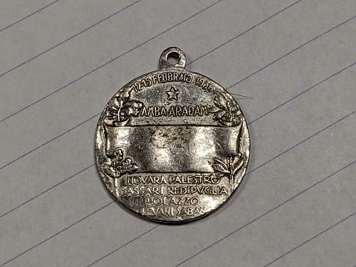 Interesting 1935/1936 Amba Aradam Medal-16th Alpini Regimet?