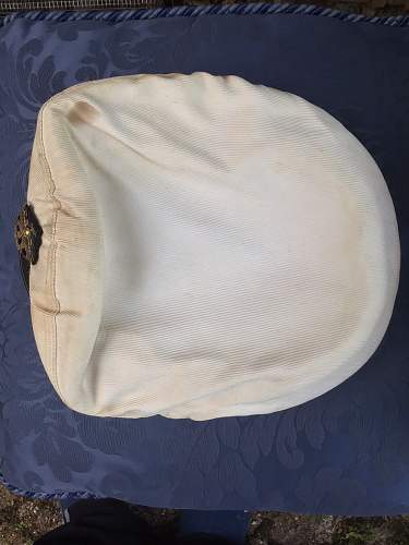 1934 to 1943 Italian Navy Ensign’s Summer Cap, 100% original, please ?