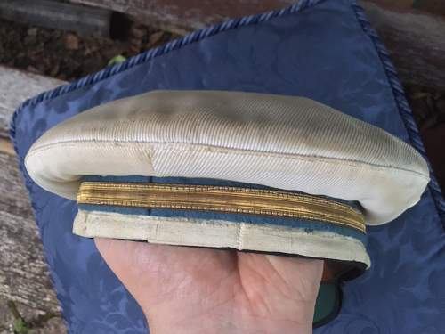 1934 to 1943 Italian Navy Ensign’s Summer Cap, 100% original, please ?