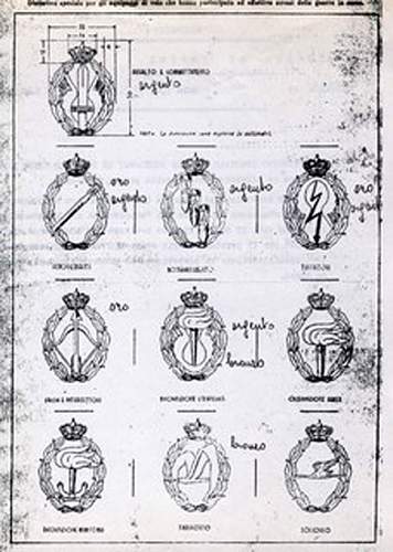 WWII Italian Regia Aeronautica, Performance Badges.