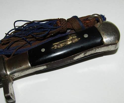 Unusual Italian WW2 Italian Fighting/Boot Knife