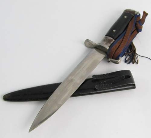 Unusual Italian WW2 Italian Fighting/Boot Knife