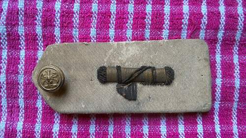 Italian shoulder board/epaulette