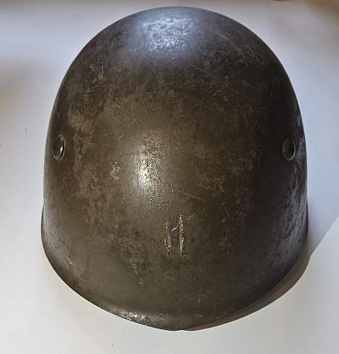 WWII era Italian M33 helmet identification