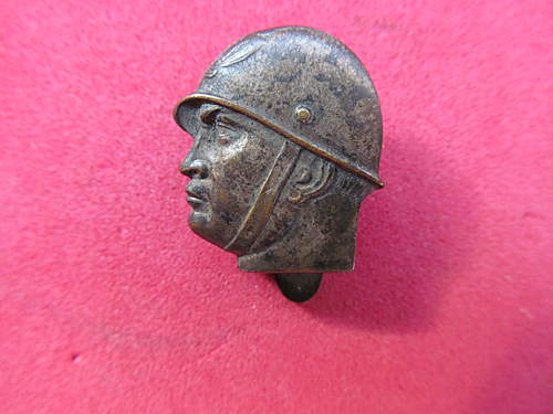 Mussolini lapel pin