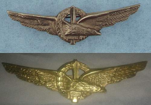 Fake Italian pilot badge ?