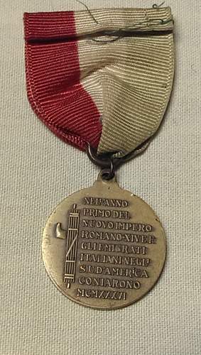 Italian Medal - Can't identify