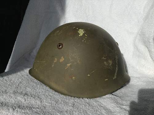 M33 helmet, WW2 or post war?