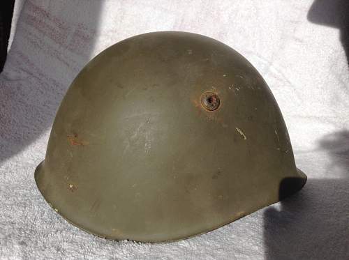 M33 helmet, WW2 or post war?