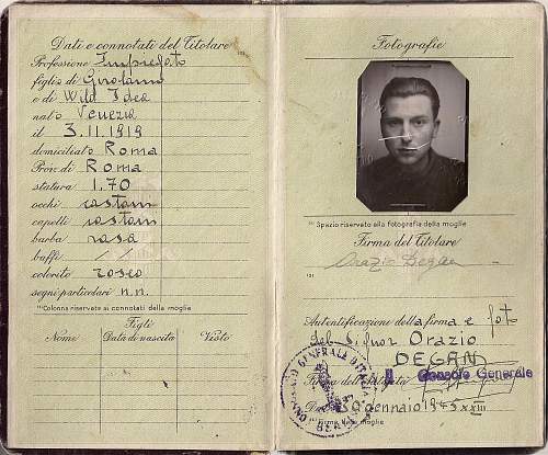 1945 RSI passport