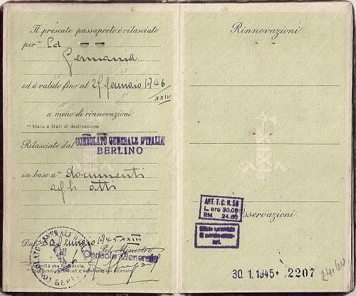 1945 RSI passport