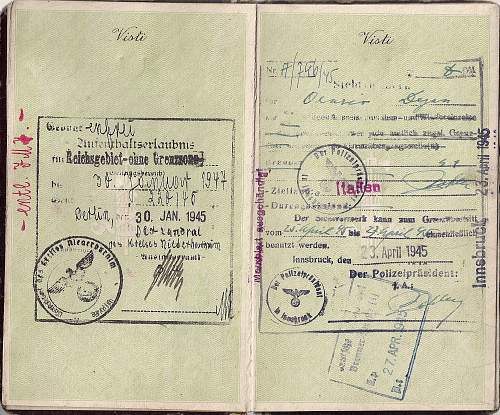 1945 RSI passport