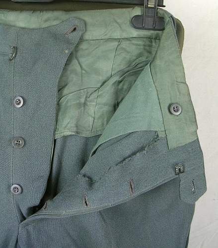 Italian made German officer trousers?
