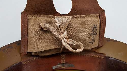 IJN SNLF Helmet with Early 1st Pattern Cover.