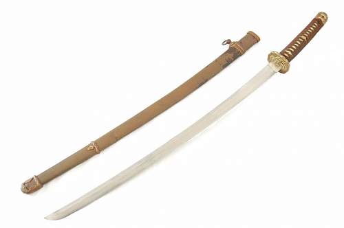 WWII Japanese Samurai Sword SHIN GUNTO (1943 by Seki Showa Swordsmith Kiyomiya )