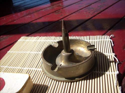 Japanese trench art ashtray