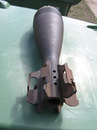 Japanese Type 100 81mm Mortar Round