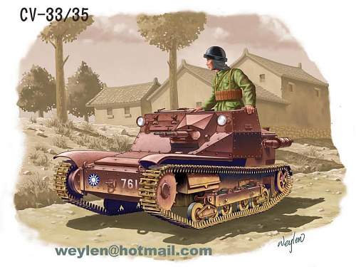 Italian tank against japanese army during sino-japanese war
