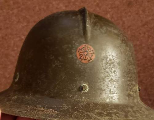 Japanese WWII Police Helmet