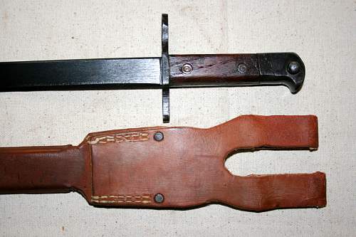 Type 30 Bayonet &amp; scabbard Help Please