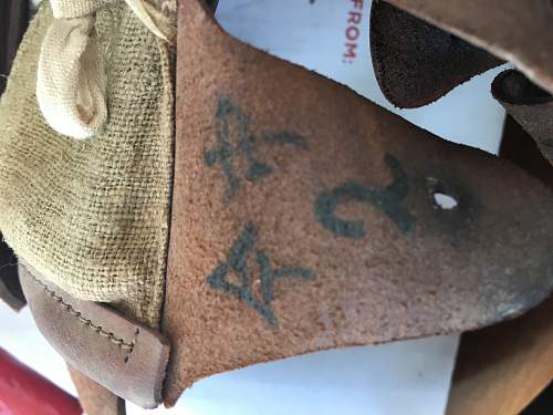 NLF leather Helmet Liner Marking - help with a translation please