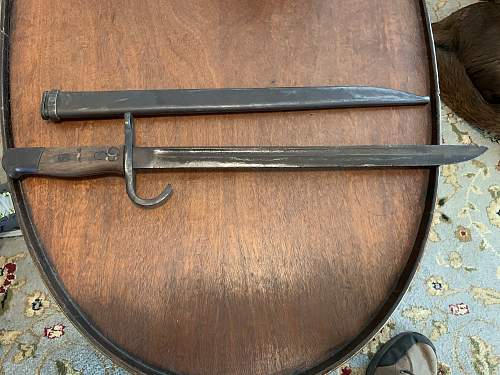 Japanese Type unmarked  30 bayonet “last ditch”?