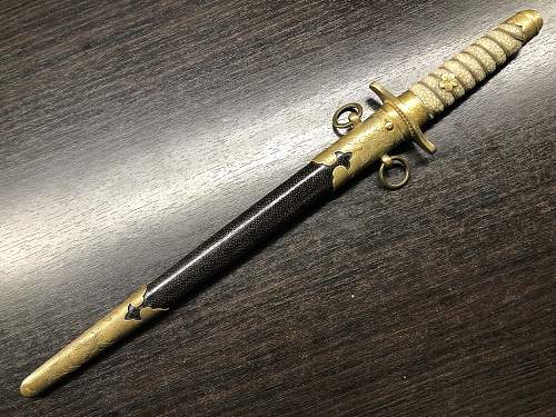 Help to authenticate Japanese Dirks Dagger