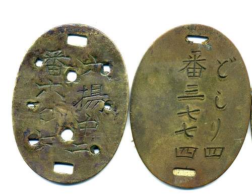 Japanese Dog Tag Identification